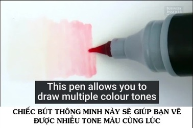 Bút thông minh có thể vẽ 100 tone màu.