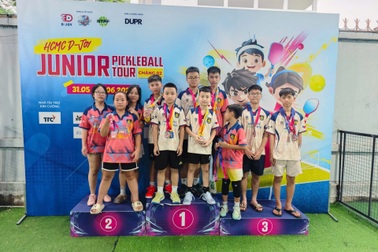 Tuyển trẻ CLB Pickleball Công an Nhân dân ghi dấu ấn ngay lần đầu ra quân