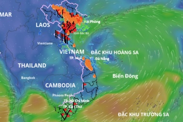 Áp thấp nhiệt đới trên biển Đông: Vùng nguy hiểm trong 24 giờ tới