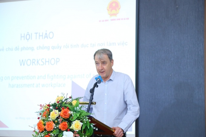 Ông Hazelton Philip, Giám đốc Dự án NIRF, Văn phòng Tổ chức Lao động Quốc tế ILO tại Hà Nội.
