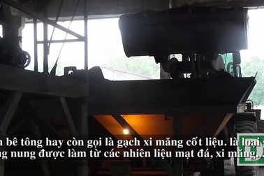 Cận cảnh quy trình sản xuất gạch không nung