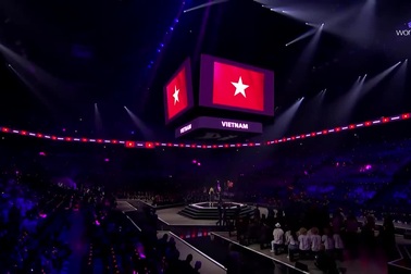 Đoàn Việt Nam diễu hành tại lễ khai mạc kỳ thi Kỹ năng nghề thế giới