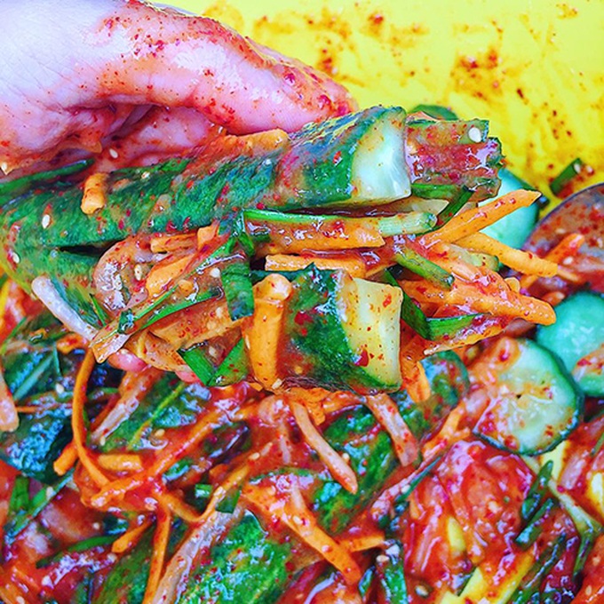 Kim chi dưa chuột giòn ngon giải ngán - 4