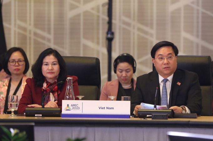  Đoàn đại biểu Việt Nam do Thứ trưởng Nguyễn Thị Hà làm Trưởng đoàn, cùng với các thành viên là đại diện các đơn vị có liên quan của Bộ Lao động – Thương binh và Xã hội và Bộ Ngoại giao.