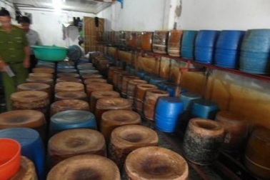 Bắt quả tang hai cơ sở làm giá đỗ bằng hóa chất Trung Quốc