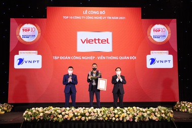 Viettel đứng đầu bảng xếp hạng Top 10 công ty công nghệ thông tin - Viễn thông uy tín