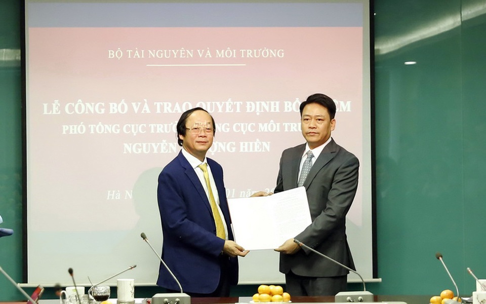 Ông Nguyễn Thượng Hiền làm Phó Tổng cục trưởng Tổng cục Môi trường - 1 Ông Nguyễn Thượng Hiền làm Phó Tổng cục trưởng Tổng cục Môi trường - 1