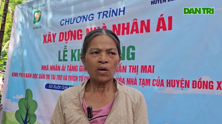 Bạn đọc Dân trí hỗ trợ bà Trần Thị Mai xây nhà mới