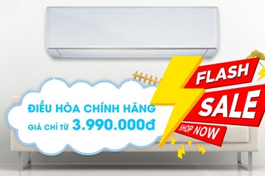 Giảm giá chớp nhoáng: Điều hòa chính hãng chỉ từ 3.99 triệu đồng