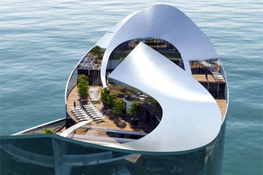 Cận cảnh khách sạn nổi siêu sang ở Qatar