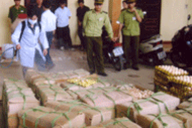 Tràn lan trứng gà Trung Quốc nhập lậu