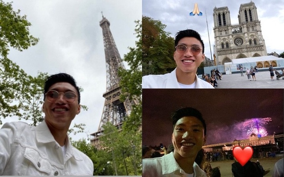 Đoàn Văn Hậu du lịch Paris trước ngày về nước - 1 Đoàn Văn Hậu du lịch Paris trước ngày về nước - 1