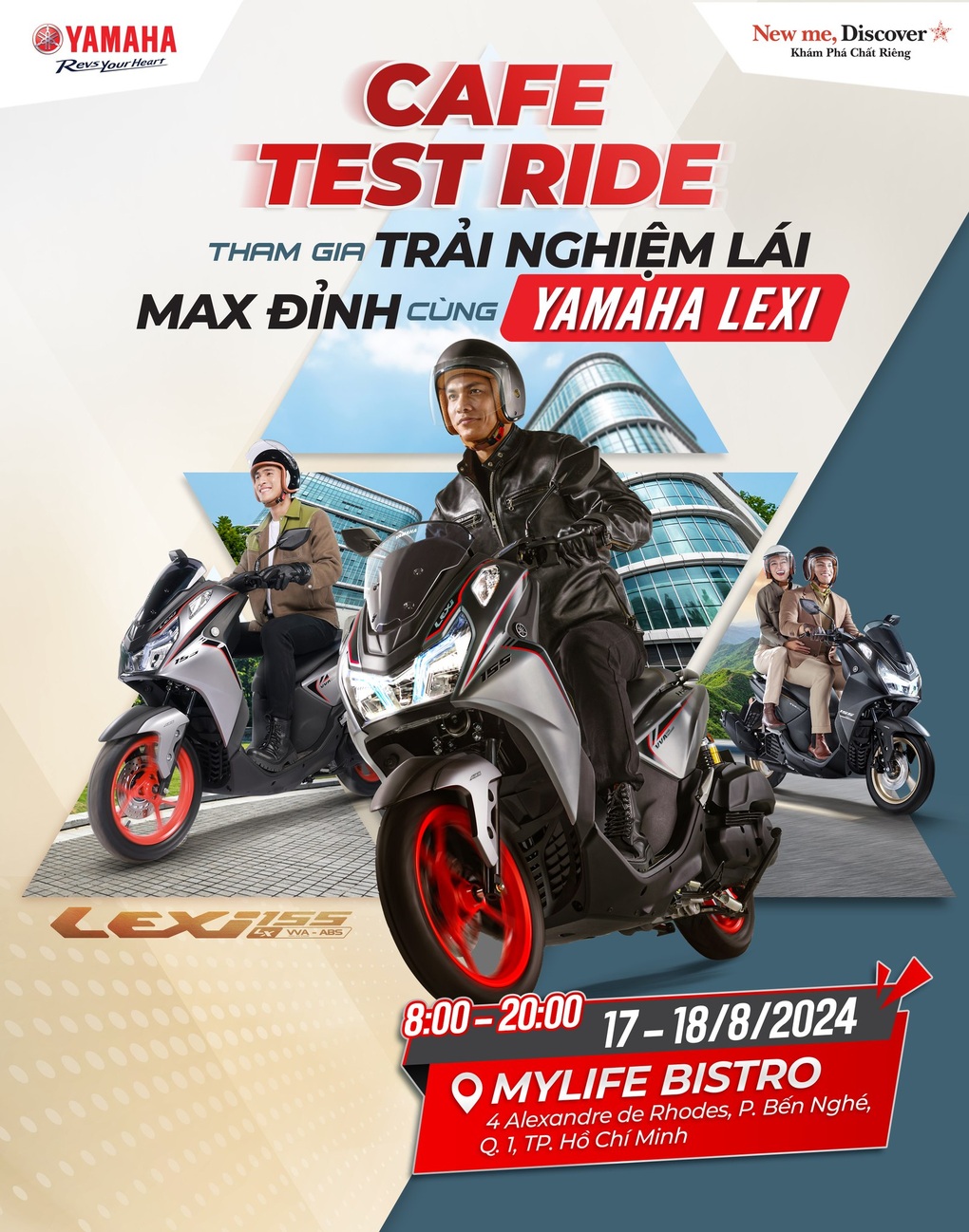 Cơ hội tham gia trải nghiệm lái Yamaha LEXi nhận quà hấp dẫn - 1 Cơ hội tham gia trải nghiệm lái Yamaha LEXi nhận quà hấp dẫn - 1