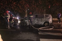 Nữ giám đốc bàng hoàng vì ô tô nghi bị đốt cháy giữa đêm