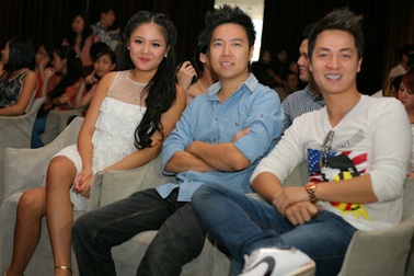 Lê Hiếu đến chung vui cùng Văn Mai Hương