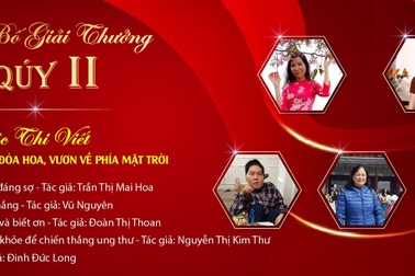 Giải thưởng quý II cuộc thi viết "Sống như những đóa hoa, vươn về phía mặt trời" năm thứ hai