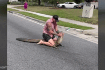 Đô vật MMA dùng tay không bắt cá sấu