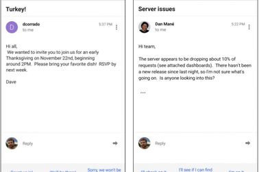 Google biến Gmail thành công cụ thông minh trả lời thư thay người dùng