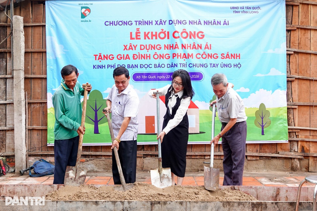 Khởi công nhà Nhân ái tặng gia đình bệnh nhân ung thư gan ở Vĩnh Long - 3