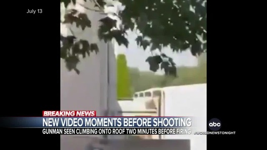 Nghi phạm trèo lên mái nhà trước vụ ám sát hụt ông Trump