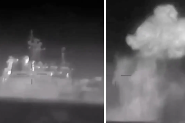 Tình báo Ukraine nghe lén phi công Nga nói về số phận tàu Tsezar Kunikov