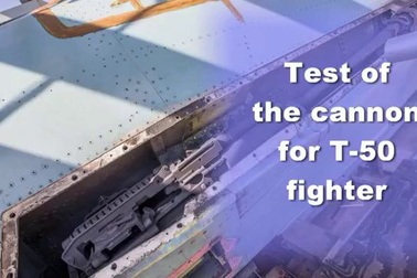 Xem súng cối của tiêm kích T-50 xả đạn đầy uy lực