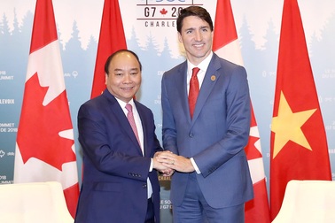 Thủ tướng Nguyễn Xuân Phúc hội đàm với Thủ tướng Canada Justin Trudeau