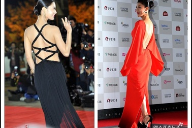 Mỹ nhân Hàn “khoe” lưng trần trên thảm đỏ 