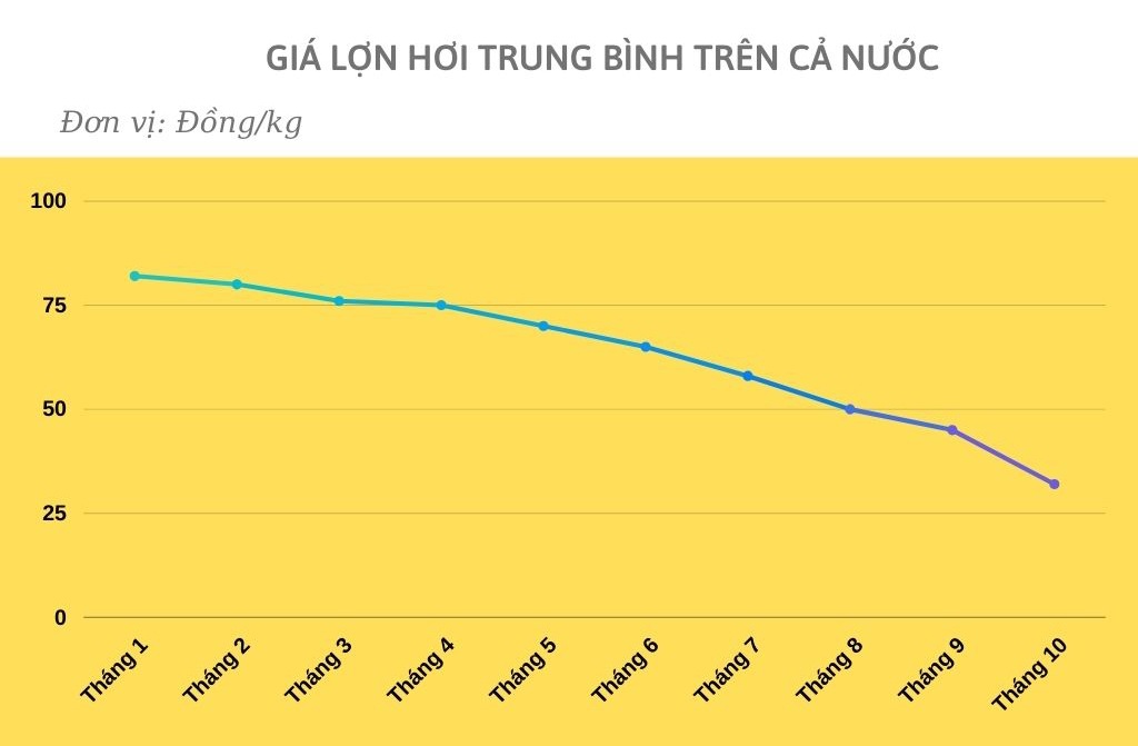 Giá thịt lợn đã nhảy múa ra sao trong 10 tháng qua? - 1 Giá thịt lợn đã nhảy múa ra sao trong 10 tháng qua? - 1