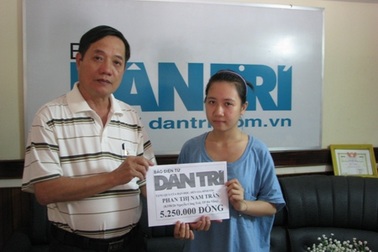 Hơn 5 triệu đồng tiếp tục đến với em Phan Thị Nam Trân