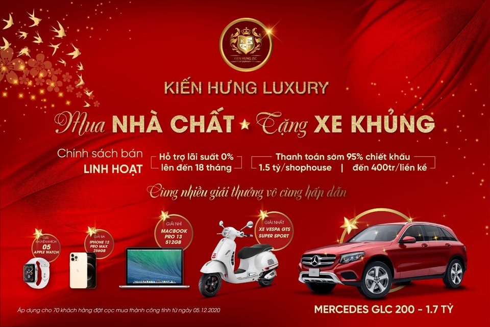 Kiến Hưng Luxury tung chương trình ưu đãi Mua nhà chất - Tặng xe khủng - 1 Kiến Hưng Luxury tung chương trình ưu đãi Mua nhà chất - Tặng xe khủng - 1