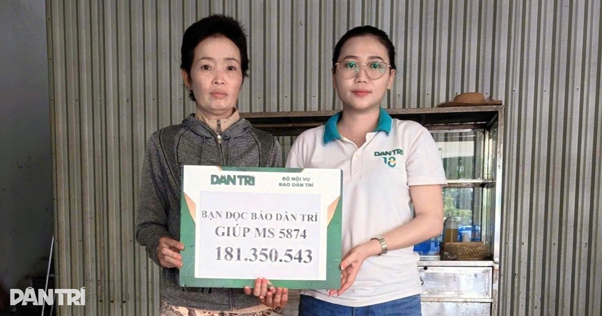 Con gái bị ung thư nuôi mẹ già tai biến được giúp hơn 181 triệu đồng