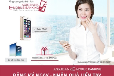 Agribank áp dụng ưu đãi cho ứng dụng E-Mobile Banking