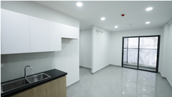 Một căn hộ Legacy Prime đã hoàn thiện cơ bản.