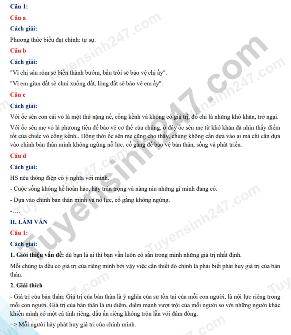 Đề thi và đáp án gợi ý môn ngữ văn vào lớp 10 tỉnh Nghệ An - 2 Đề thi và đáp án gợi ý môn ngữ văn vào lớp 10 tỉnh Nghệ An - 2