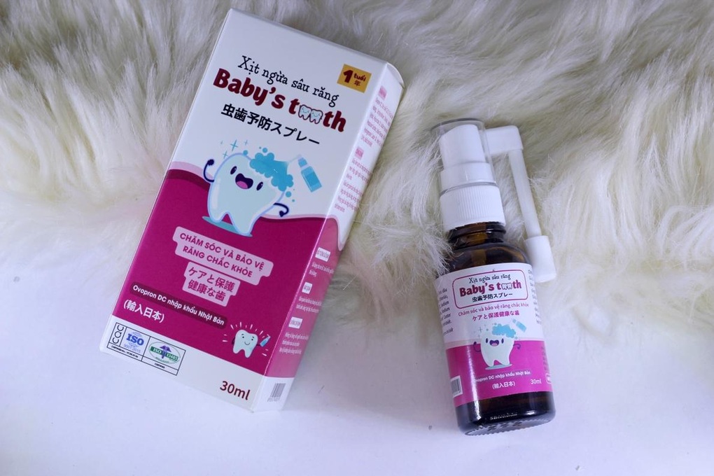Xịt răng Babys Tooth chứa kháng thể Ovopron DC công nghệ nha khoa Nhật - 2 Xịt răng Babys Tooth chứa kháng thể Ovopron DC công nghệ nha khoa Nhật - 2
