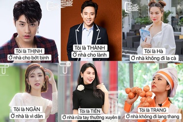 Loạt sao Việt tung khẩu hiệu ở nhà để chống dịch Covid-19