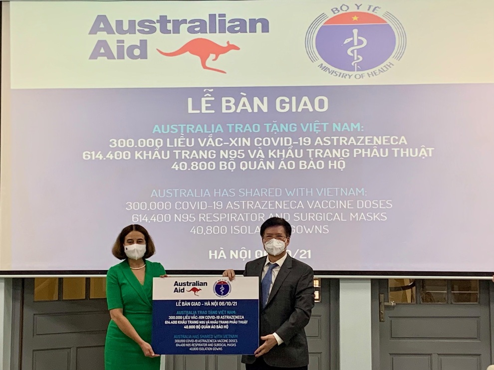 Australia tăng hỗ trợ vắc xin Covid-19 cho Việt Nam lên 5,2 triệu liều - 1 Australia tăng hỗ trợ vắc xin Covid-19 cho Việt Nam lên 5,2 triệu liều - 1