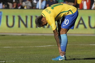 Neymar vô duyên, Brazil bất lực trước độ cao ở La Paz