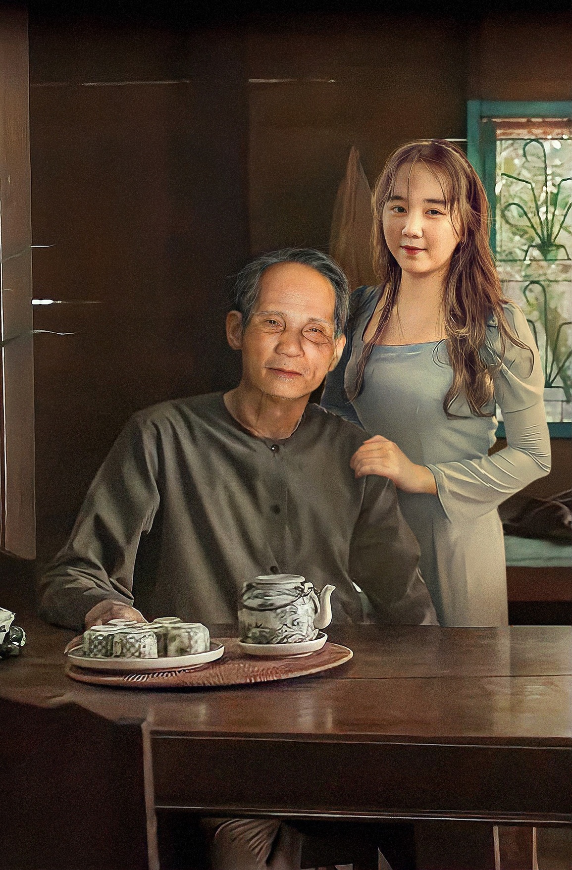 Bức ảnh 49 ngày ông ngoại mất và điều ước của cô cháu gái gây xúc động mạnh - 2