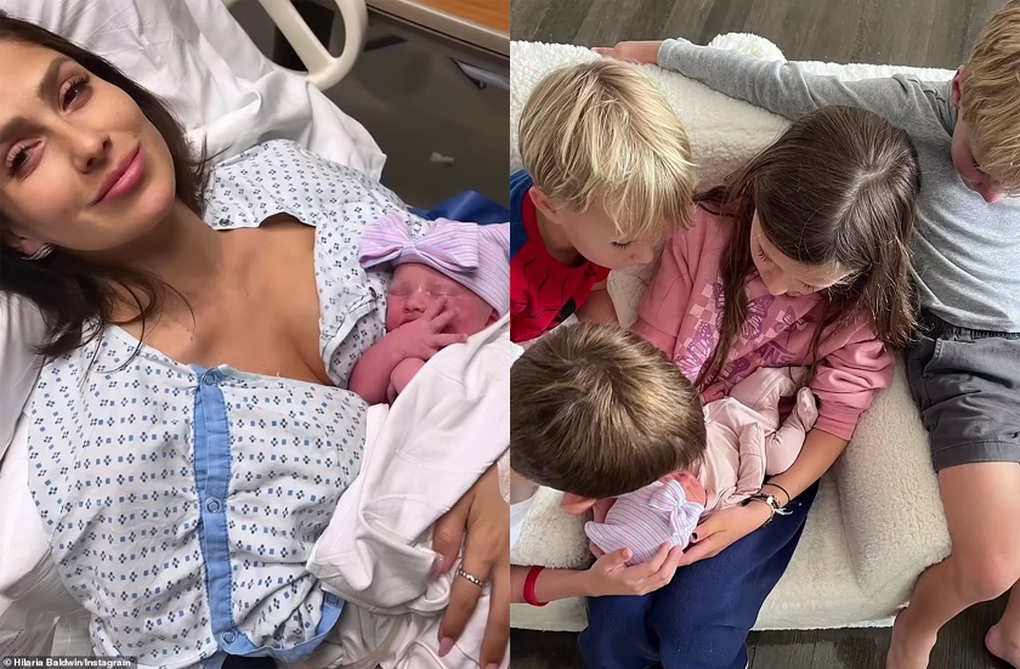 Sao U70 Alec Baldwin và vợ kém 26 tuổi khoe ảnh đứa con thứ 7 - 1