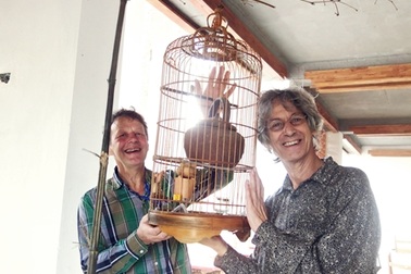  Hai nghệ sỹ Hà Lan sáng tạo nghệ thuật với gốm Thanh Hà