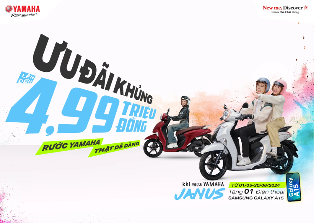 Ngập tràn ưu đãi đón hè hứng khởi cùng Yamaha Motor Việt Nam - 1 Ngập tràn ưu đãi đón hè hứng khởi cùng Yamaha Motor Việt Nam - 1