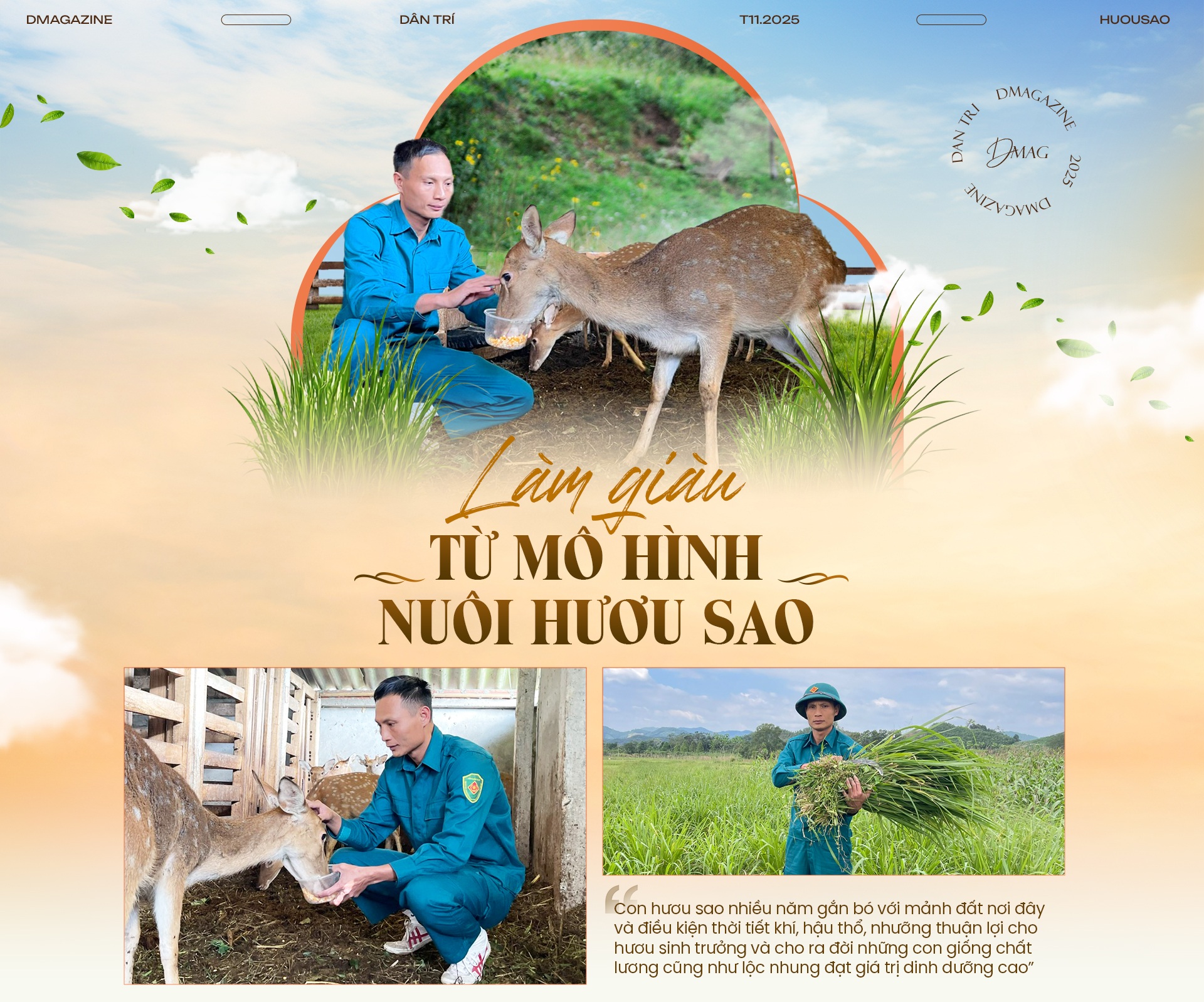 Làm giàu từ mô hình nuôi hươu sao