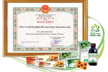 Công ty Dược phẩm Hoa Linh được Bộ Y tế tặng bằng khen