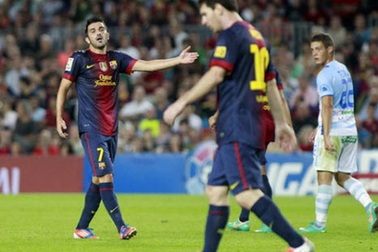 David Villa lạnh nhạt với bàn thắng của Lionel Messi