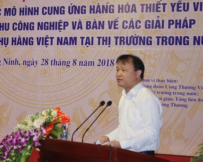 Thứ trưởng Bộ Công Thương Đỗ Thắng Hải phát biểu tại hội nghị