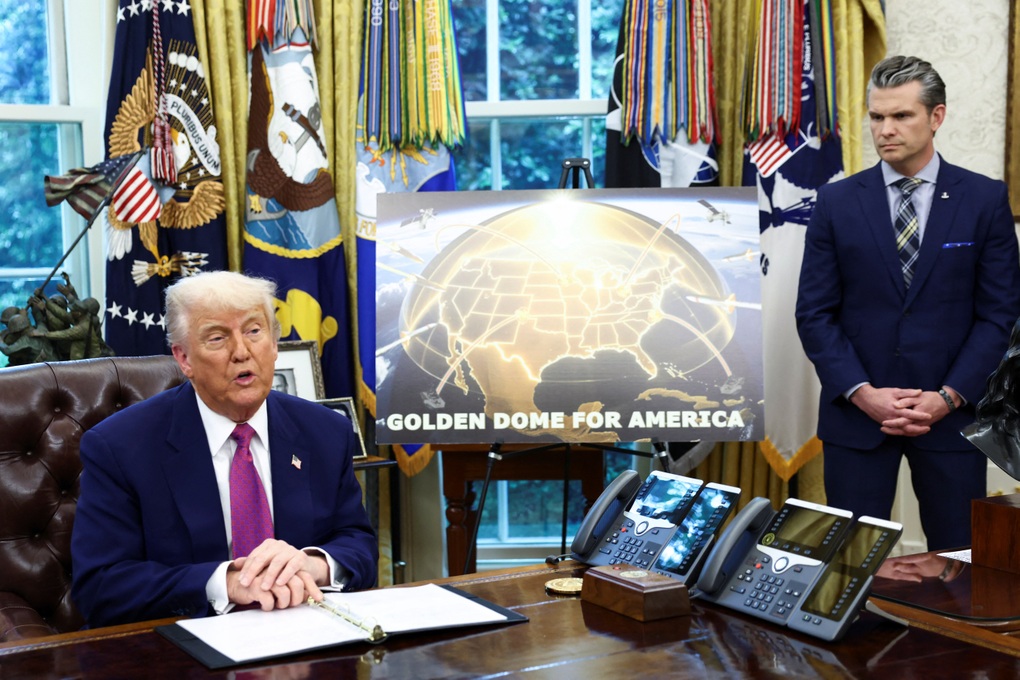 Ông Trump công bố dự án lá chắn tên lửa Vòm Vàng 175 tỷ USD - 1 Ông Trump công bố dự án lá chắn tên lửa Vòm Vàng 175 tỷ USD - 1