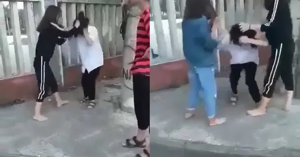 Video: Clip nữ sinh lớp 10 bị đánh | Báo Dân trí