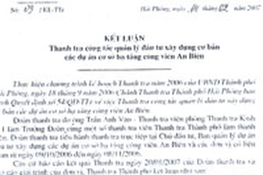 Sai phạm “liên hoàn” trong dự án cải tạo công viên